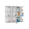 Tuhome Milan Medicine Cabinet, Six External Shelves Mirror, Three Internal Shelves, White GLB5590 - alternate 7
